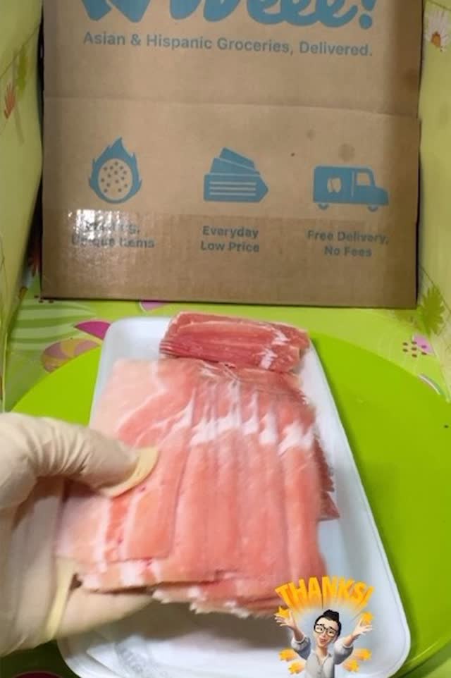 chii→さられおに変更します 皮300g✖︎2 細切れ300g✖︎6 Pork belly sliced