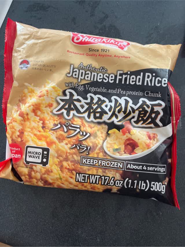 Shirakiku 本格チャーハン 2～3人前 冷凍 500 グラム - Weee!