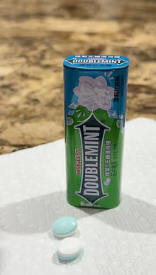 Get Doublemint Unsweetened Mint - Jasmine Tea Flavor 23.8 g