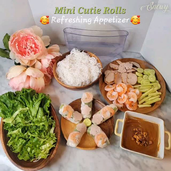Mini Cutie Rolls (Refreshing Appetizer) 🥰