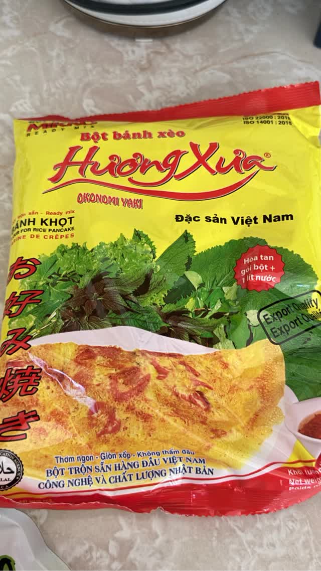 CÔNG THỨC PHA BỘT BÁNH XÈO HƯƠNG XƯA KẾT HỢP BỘT CHIÊN GIÒN