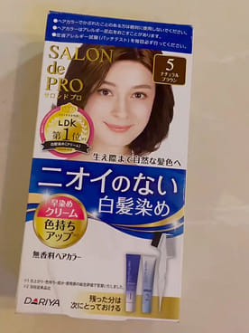 ダリヤ サロンドプロ 無香料ヘアカラー 早染めクリーム (白髪用) 5