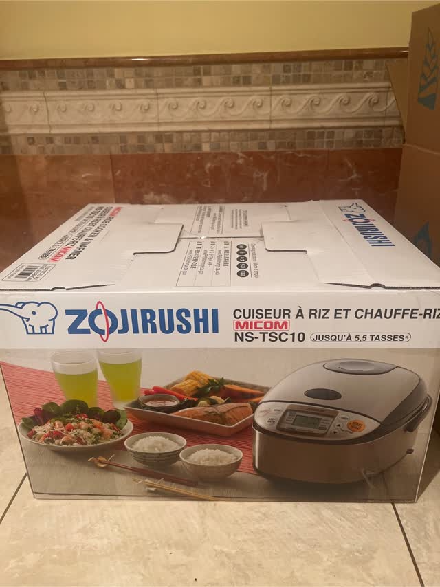 新品 ZOJIRUSHI NS-MZ-HH 炊飯器 5.5合 クリアグレー 象印 圧力IH炊飯