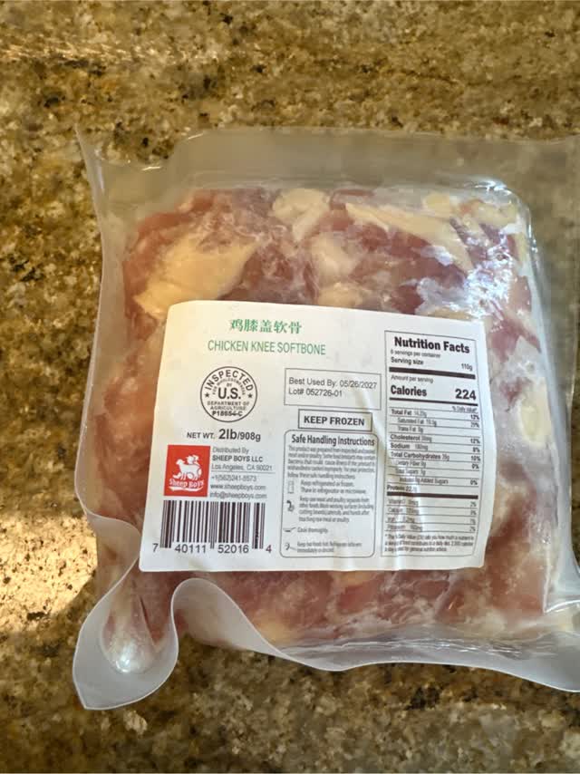 鶏ひざ軟骨 唐揚げ・炒め物用 冷凍 2 ポンド - Weee!