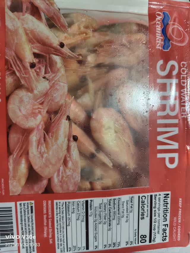 Oceankist 野生北極甜蝦已熟冷凍1.5 磅- Weee!