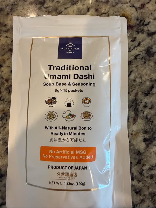 Get Kuze Fuku & Sons Traditional Umami Dashi 4.23 oz Delivered