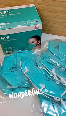BYD Care N95 使い捨マスク20枚入 1 箱 - Weee!