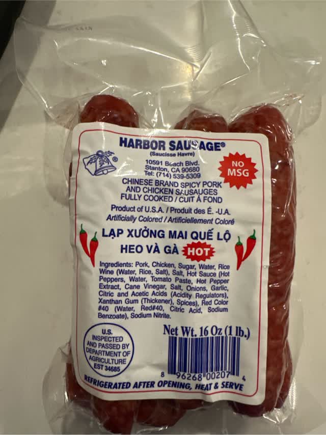 Harbor Sausage 辛口豚鶏肉ソーセージ 16 オンス - Weee!